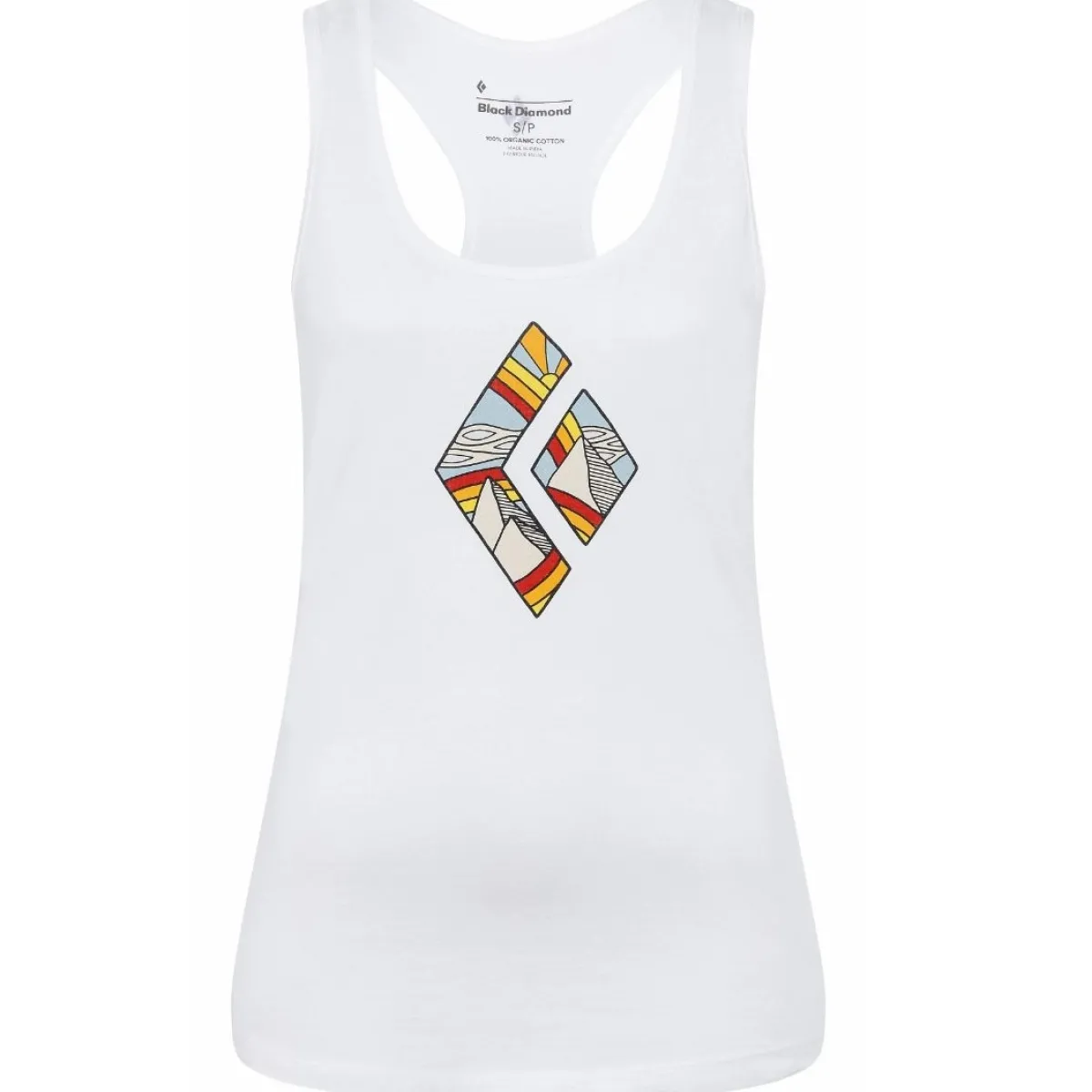 Black Diamond BD W Rainbow Diamond Tank women's vest top White Store