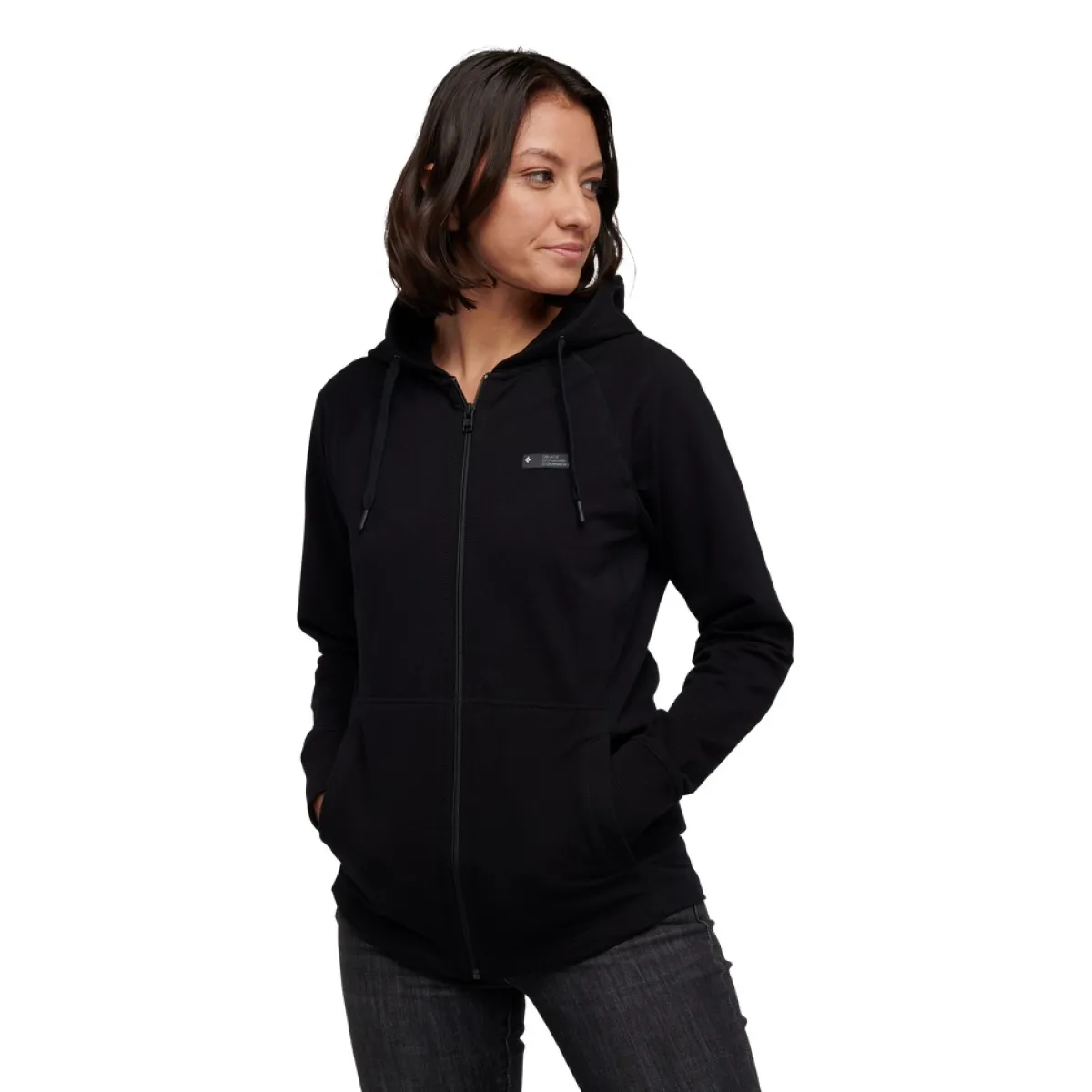 Black Diamond BD W Rise And Climb Fz Hoody women's sweater Black Outlet