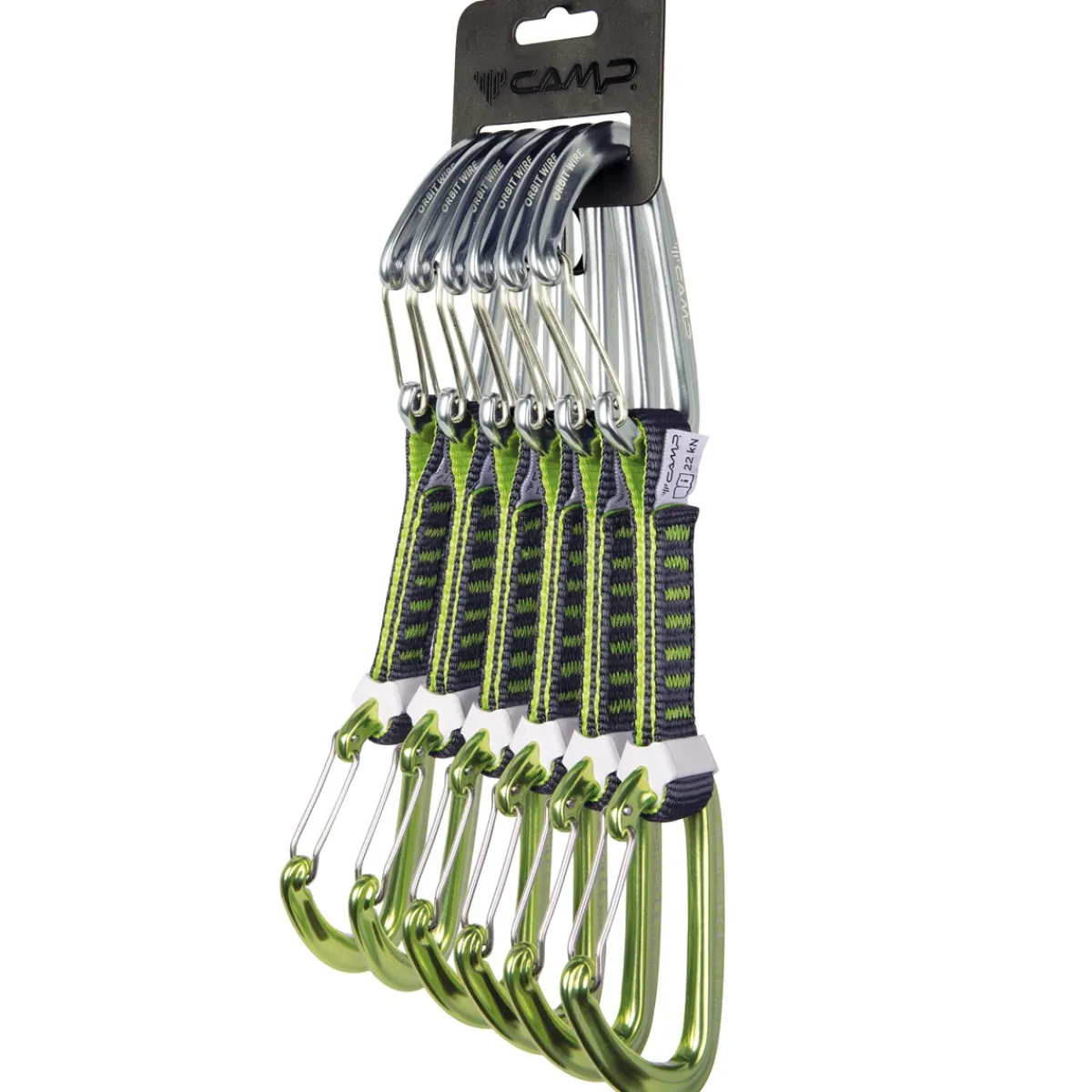 CAMP Set 6 Orbit Wire Express KS 6 pack climbing quickdraws Sale