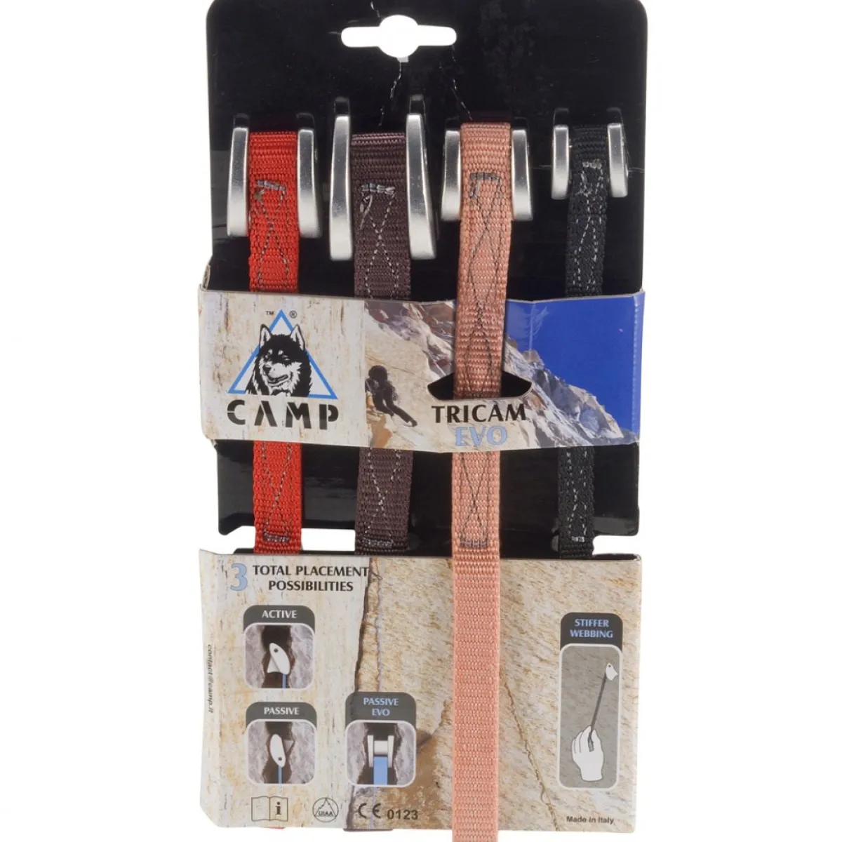 CAMP Tricam Evo set 0.25 - 1.5 climbing cams Discount