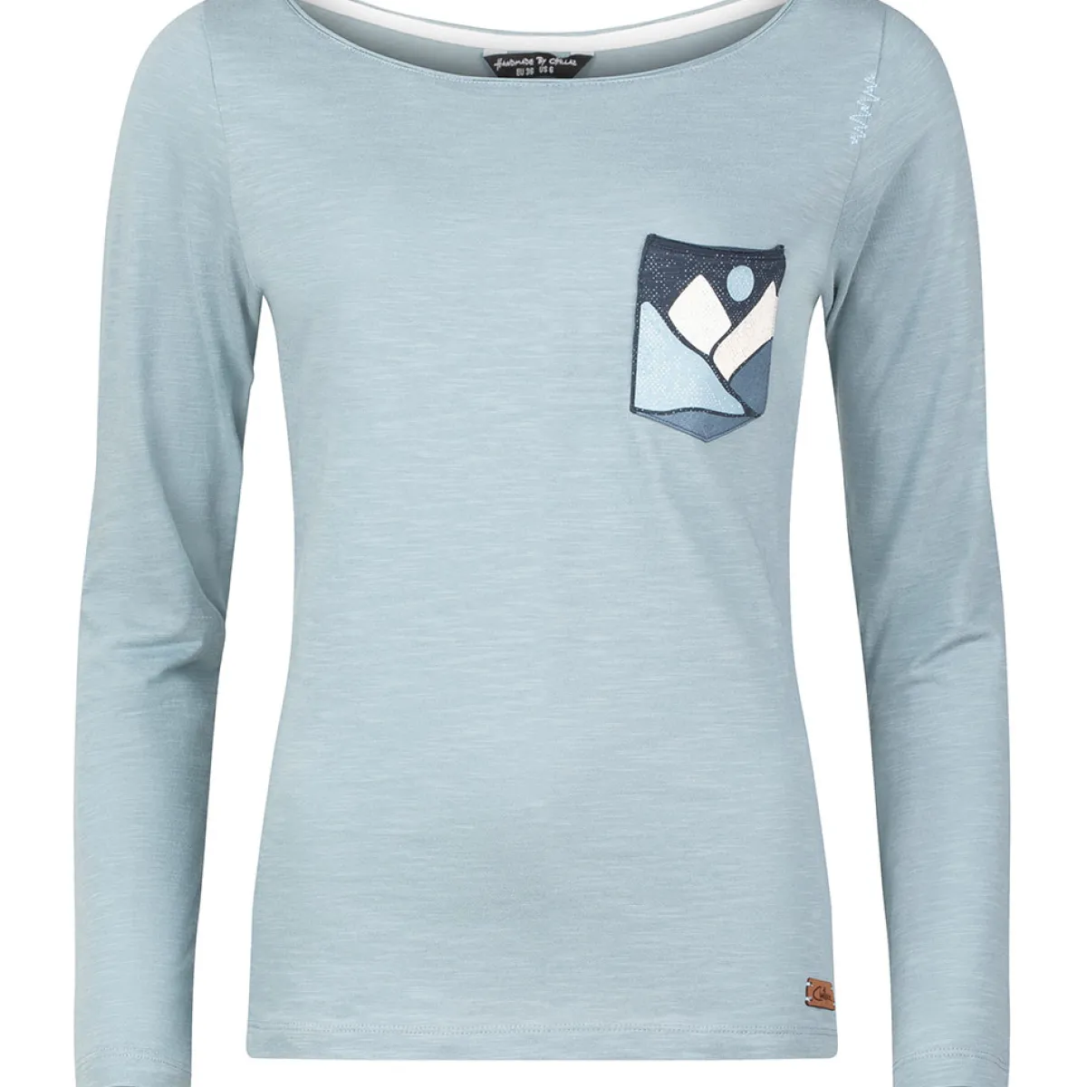 Chillaz Takaka Hill Women's long-sleeved t-shirt Grey/Blue New