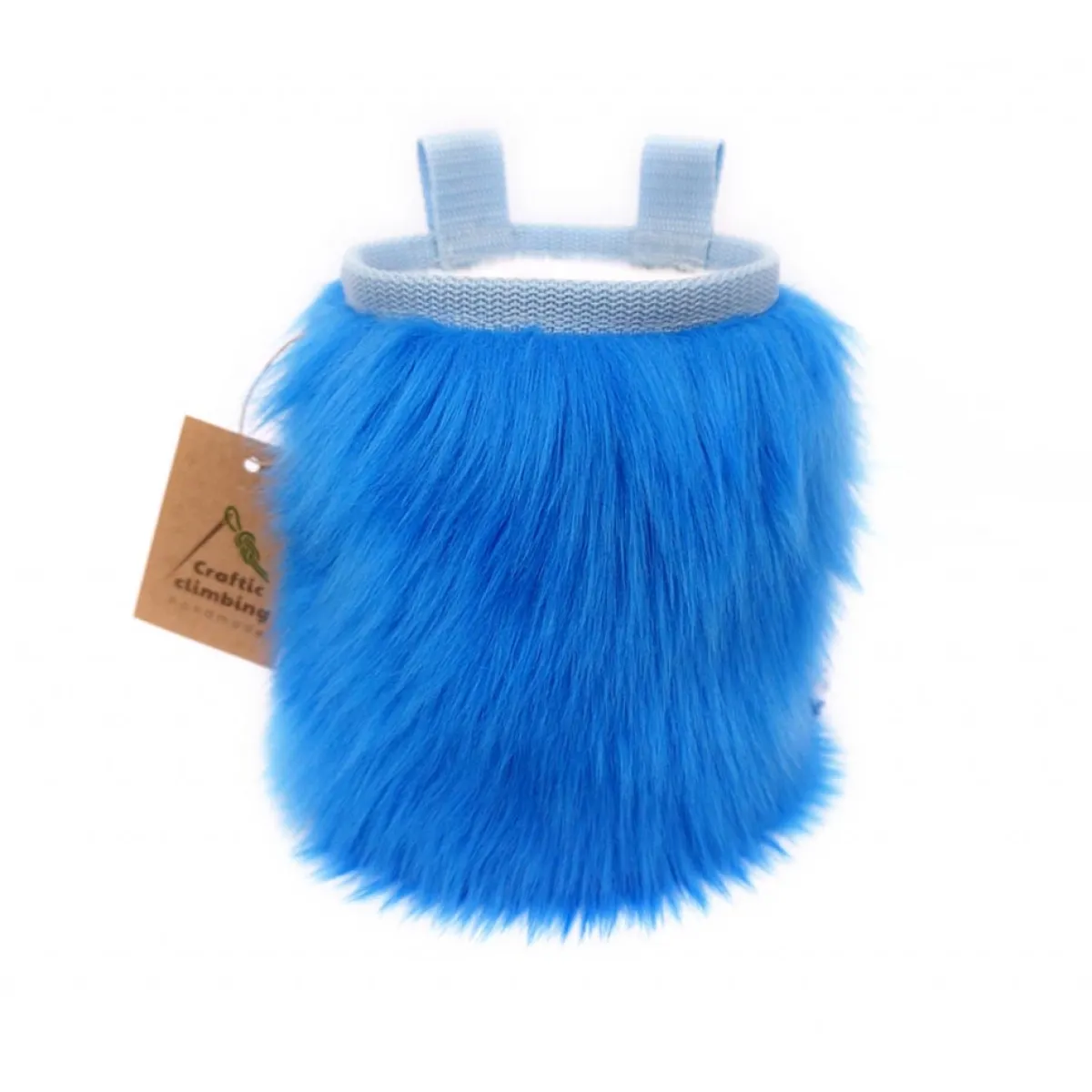 Crafty Climbing Blue Furry chalk bag Hot