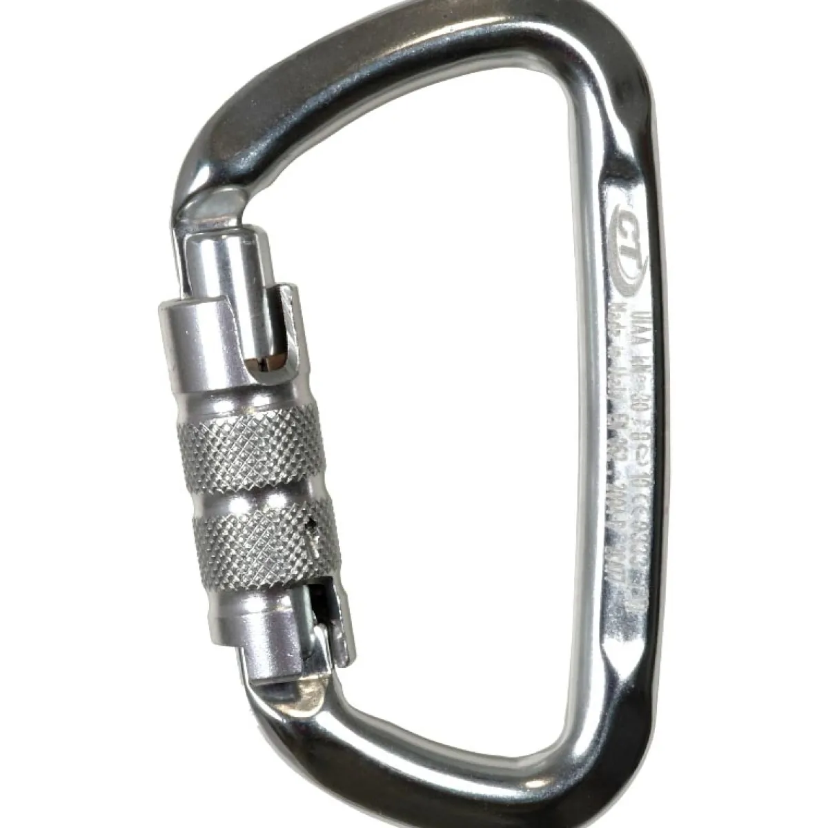 Climbing Technology CT D-Shape TG triact-lock climbing carabiner Polished Discount