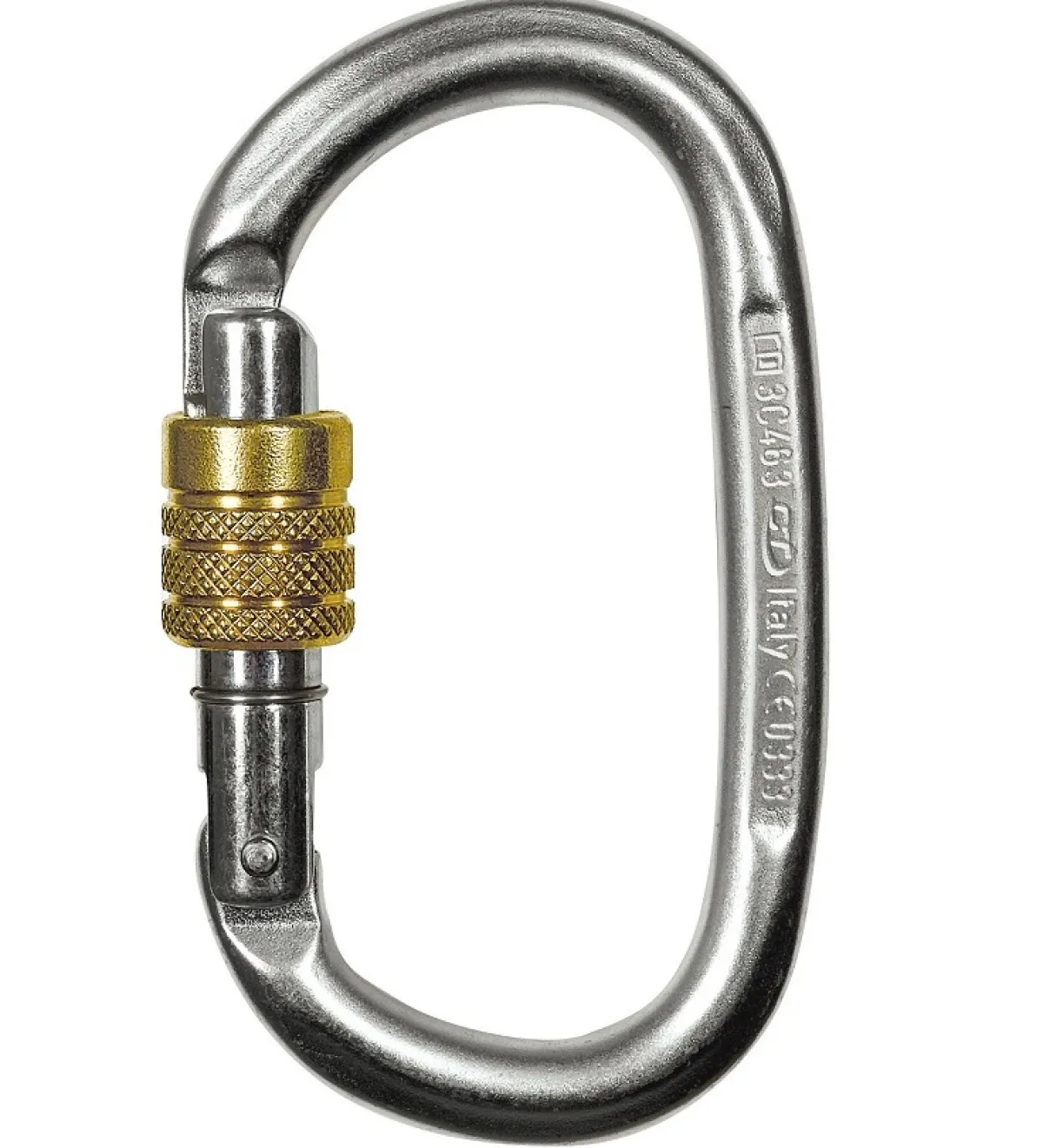 Climbing Technology CT Pillar Steel SG oval screw-lock climbing carabiner Sale