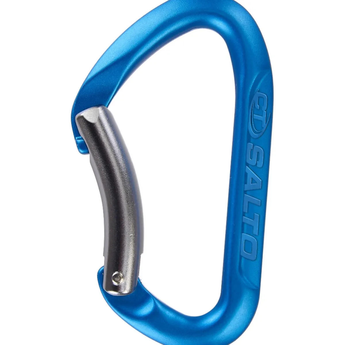 Climbing Technology CT Salto B climbing carabiner with bent gate Electric Blue/Titanium Best Sale