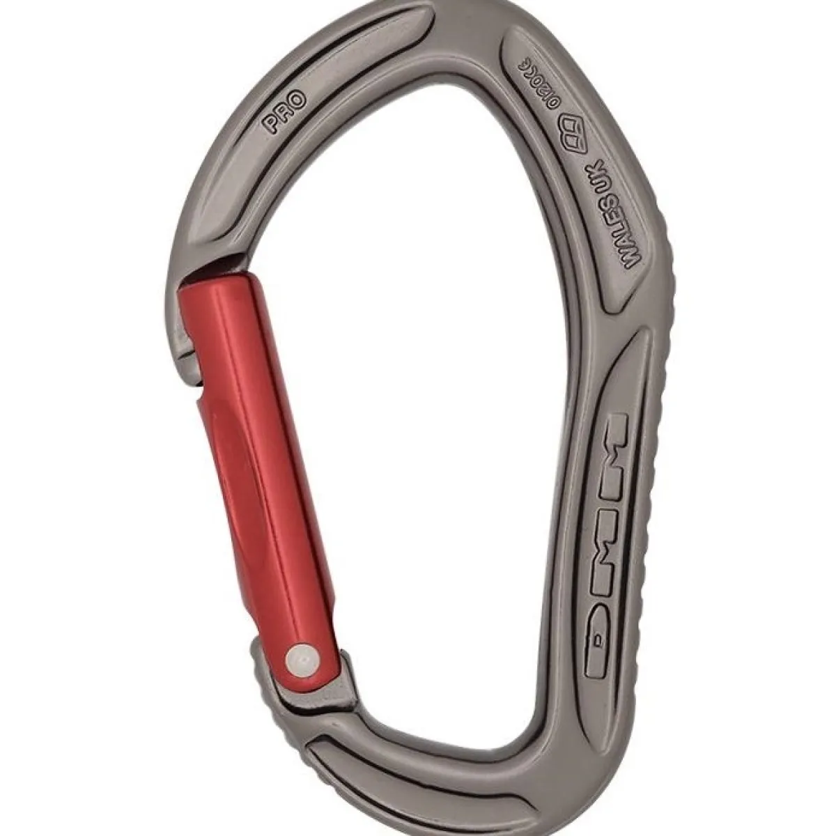 DMM Alpha Sport climbing carabiner with straight gate Titanium/Red Discount