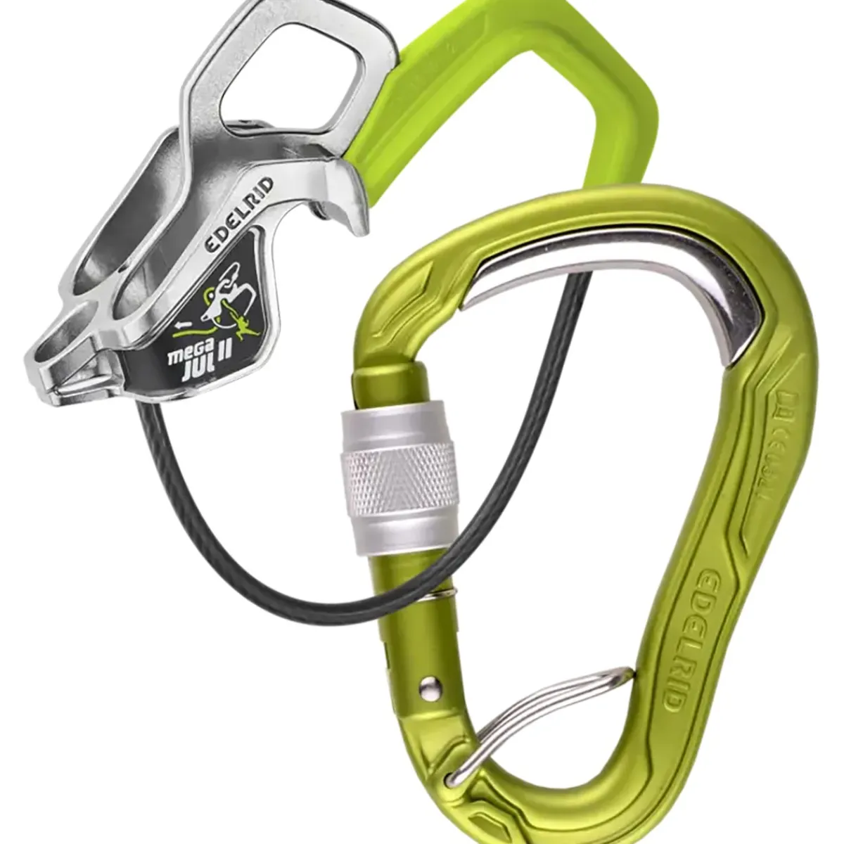 Edelrid Mega Jul II Belay Kit Bulletproof Screw belay device + carabiner Store