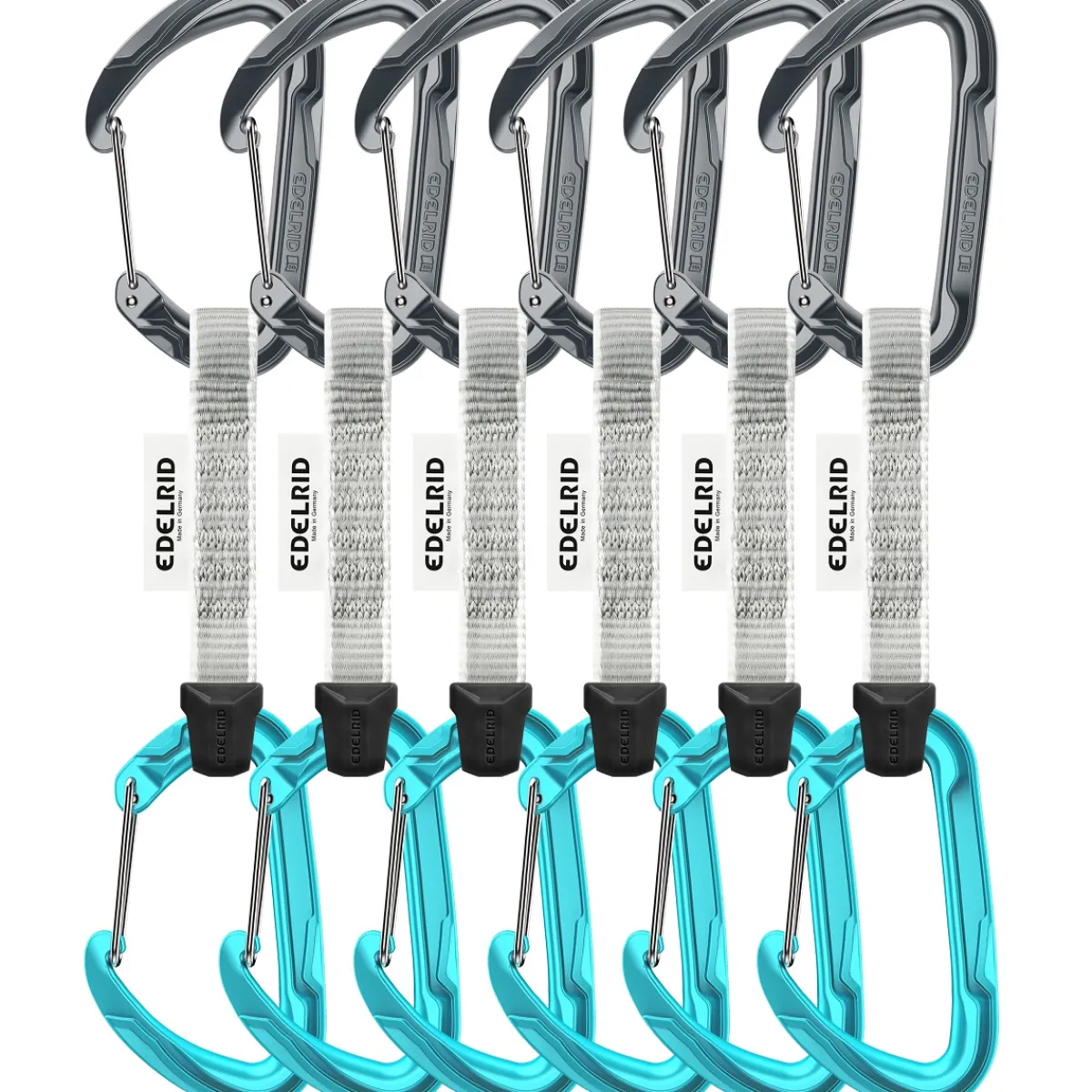 Edelrid Pure Wire Set Sixpack 6 Pack climbing quickdraw New