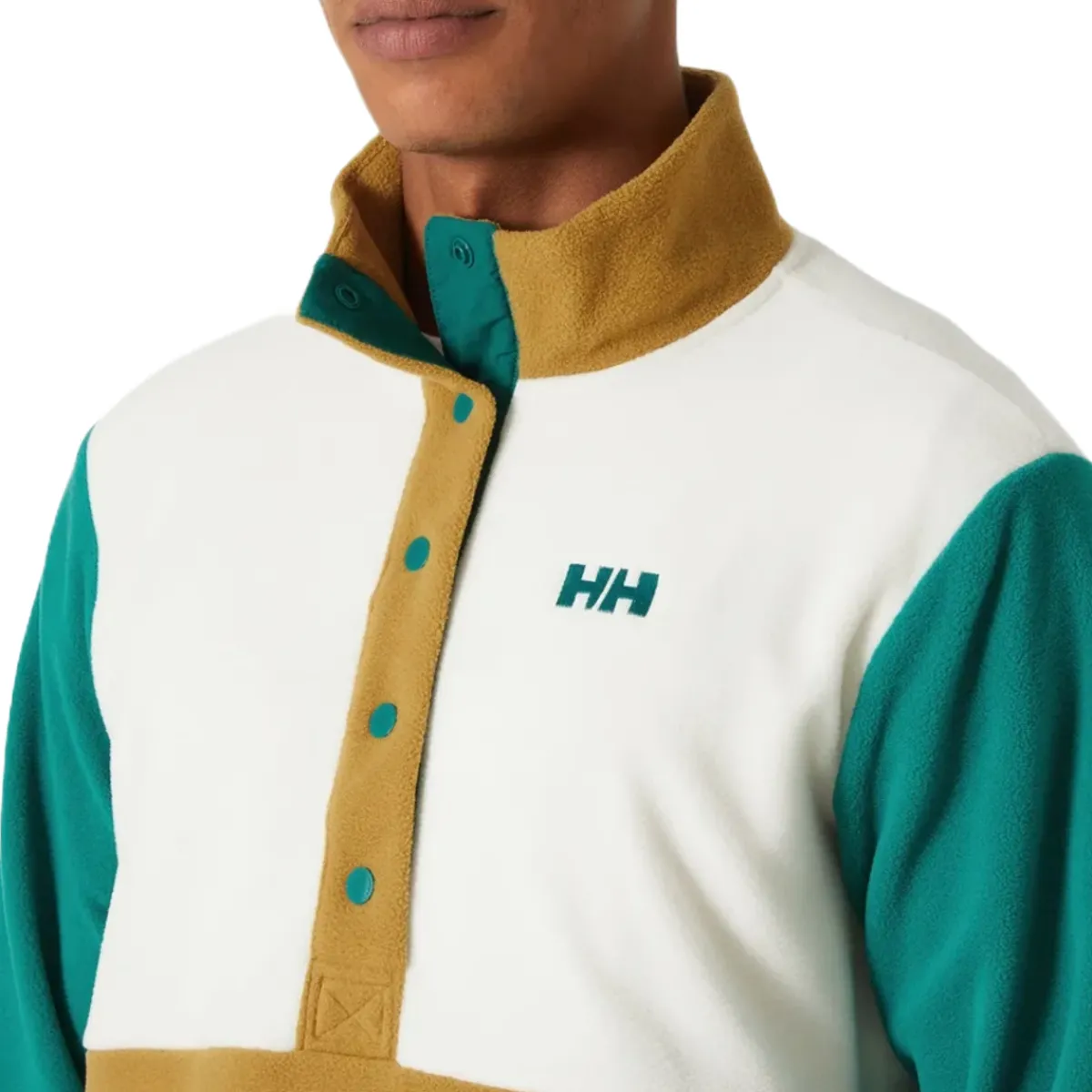 Helly Hansen Daybreaker Snap Pullover Men's fleece sweatshirt Emerald Shop