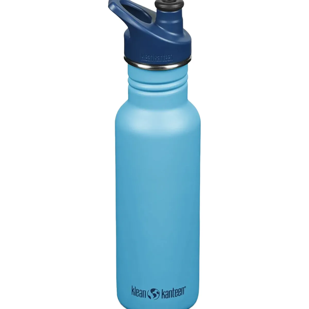 Klean Kanteen Classic 532 ml Sport Cap stainless steel water bottle Blue Tint New
