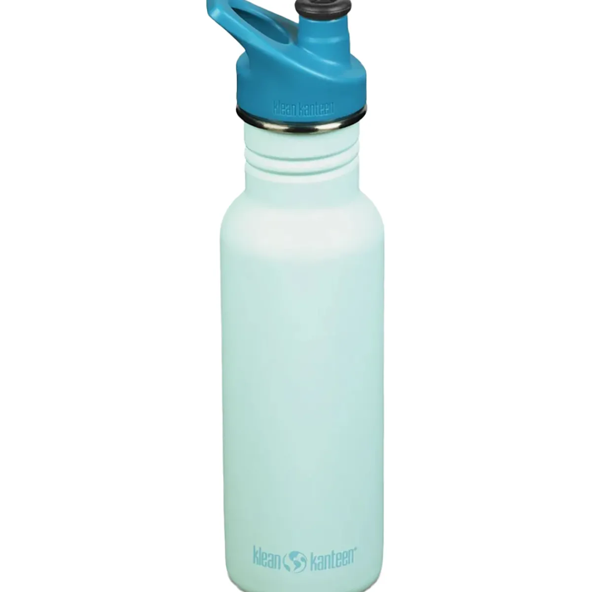 Klean Kanteen Classic 532 ml Sport Cap stainless steel water bottle Blue Tint New