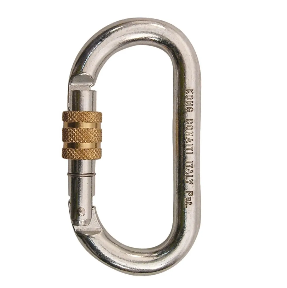 Kong Oval Steel Classic Screw Sleeve caving carabiner Flash Sale