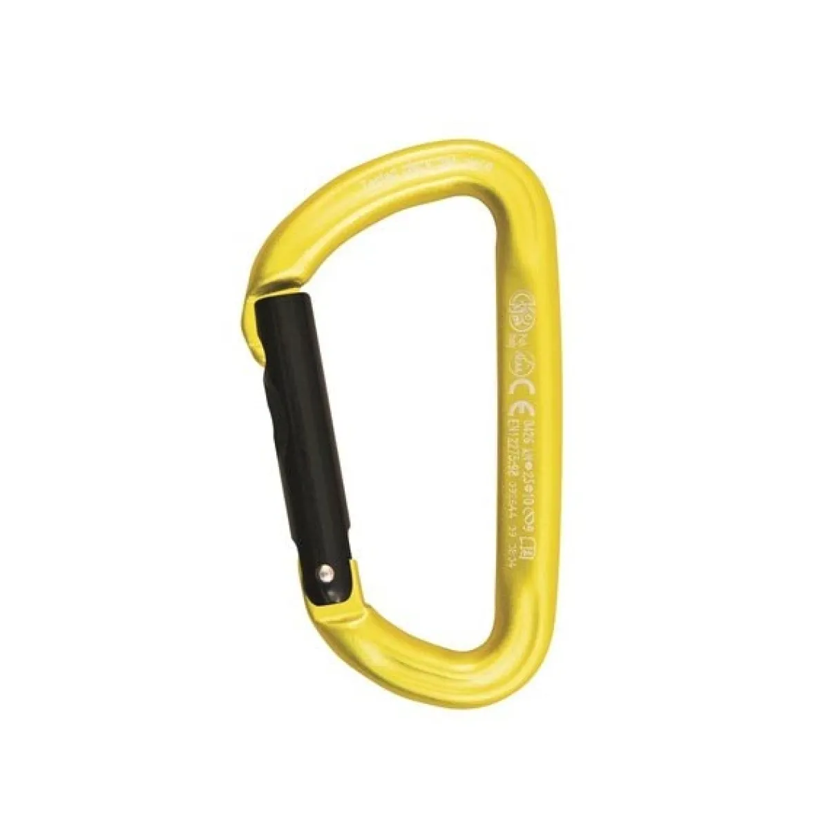 Kong Trapper Straight Gate climbing carabiner Yellow Cheap