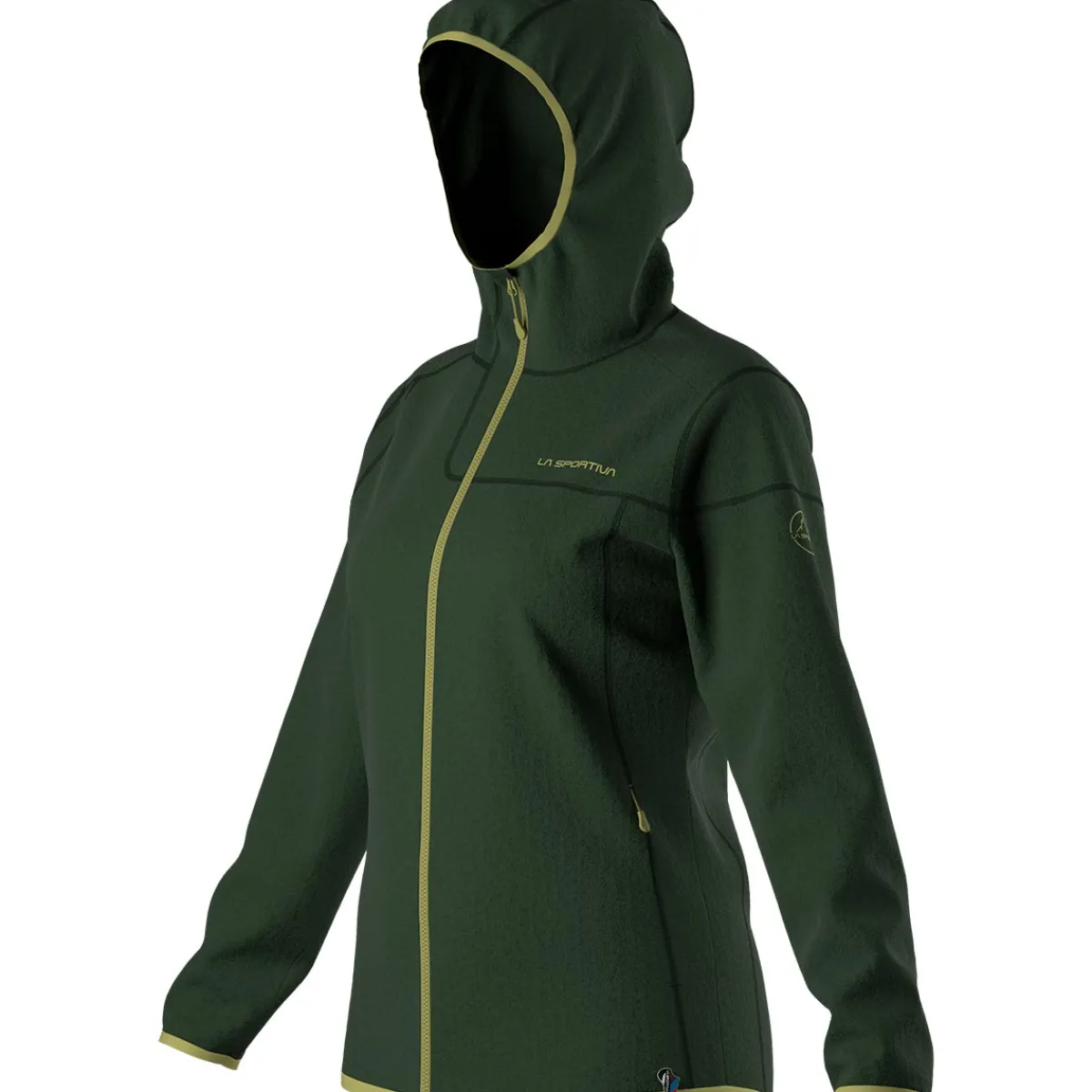 La Sportiva Iride Hoody W Women's technical polar fleece Forest/Green Banana Shop