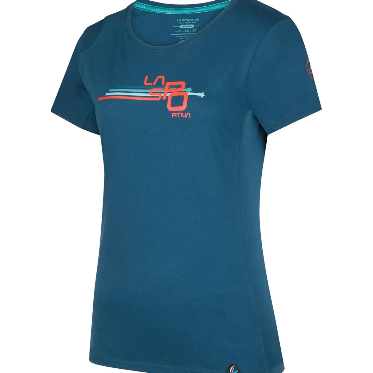 La Sportiva Stripe Cube T-Shirt Women's t-shirt Storm Blue New