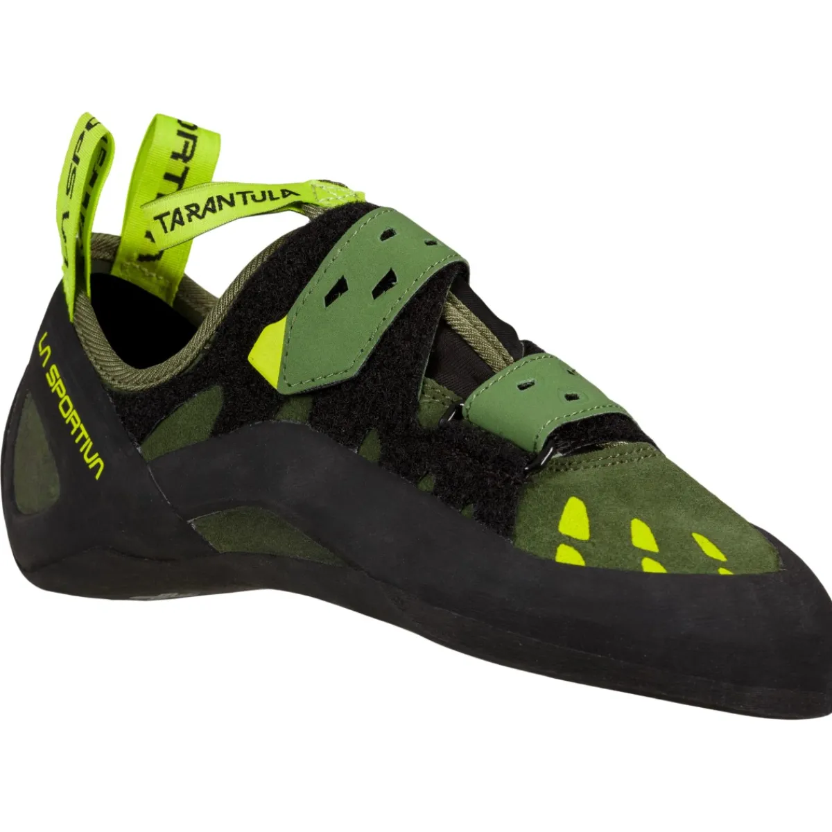 La Sportiva Tarantula Olive / Neon climbing shoes Clearance