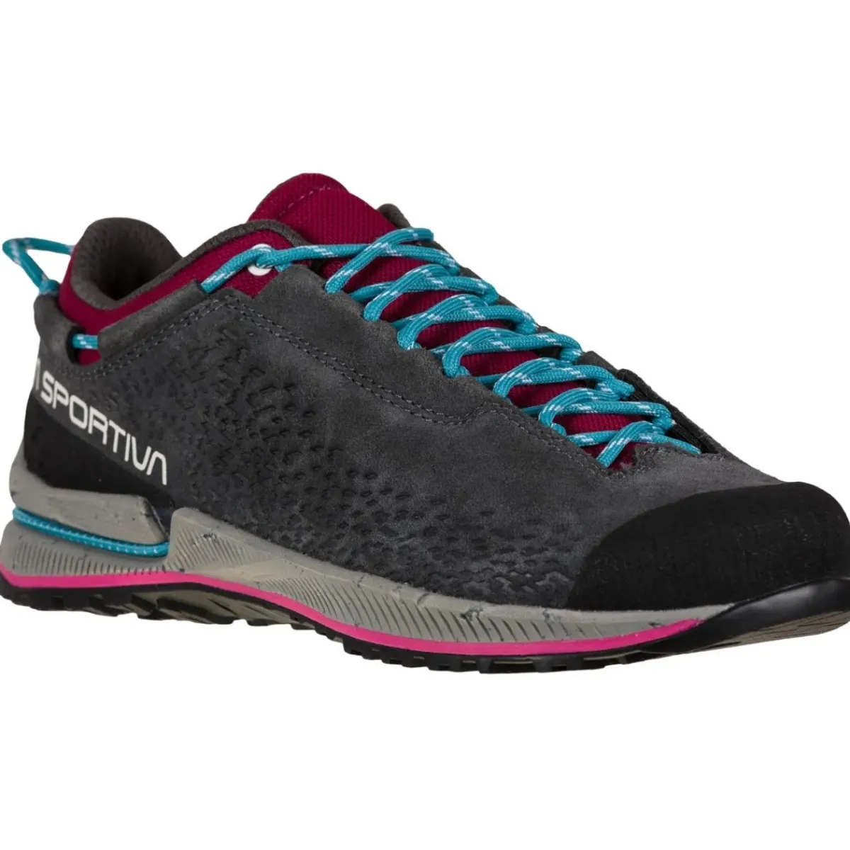 La Sportiva TX2 Evo Leather Woman women's approach shoes Carbon/Red Plum Shop
