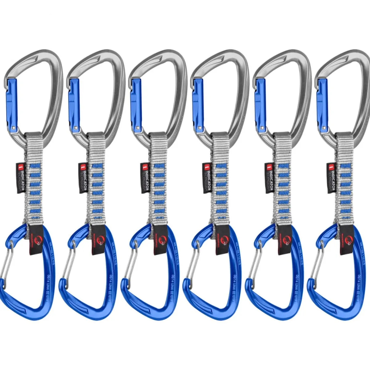 Mammut Crag Keylock Wire 10 cm Indicator 6-Pack climbing quickdraws Hot
