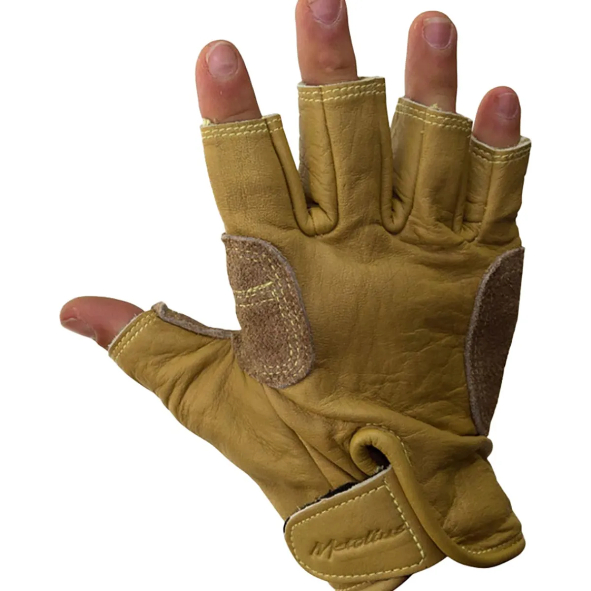 Metolius Climbing Glove 3/4 Finger natural belay and via ferrata gloves Store