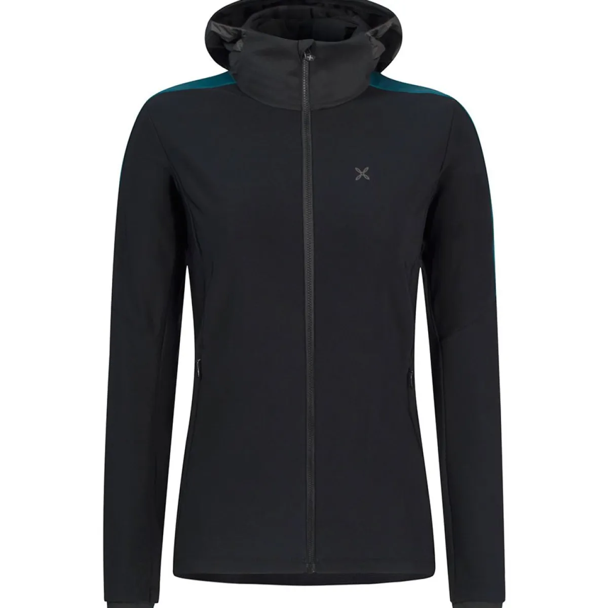 Montura Sporty Winter Hoody Jacket W. Women's technical polar fleece Nero/Baltic Shop