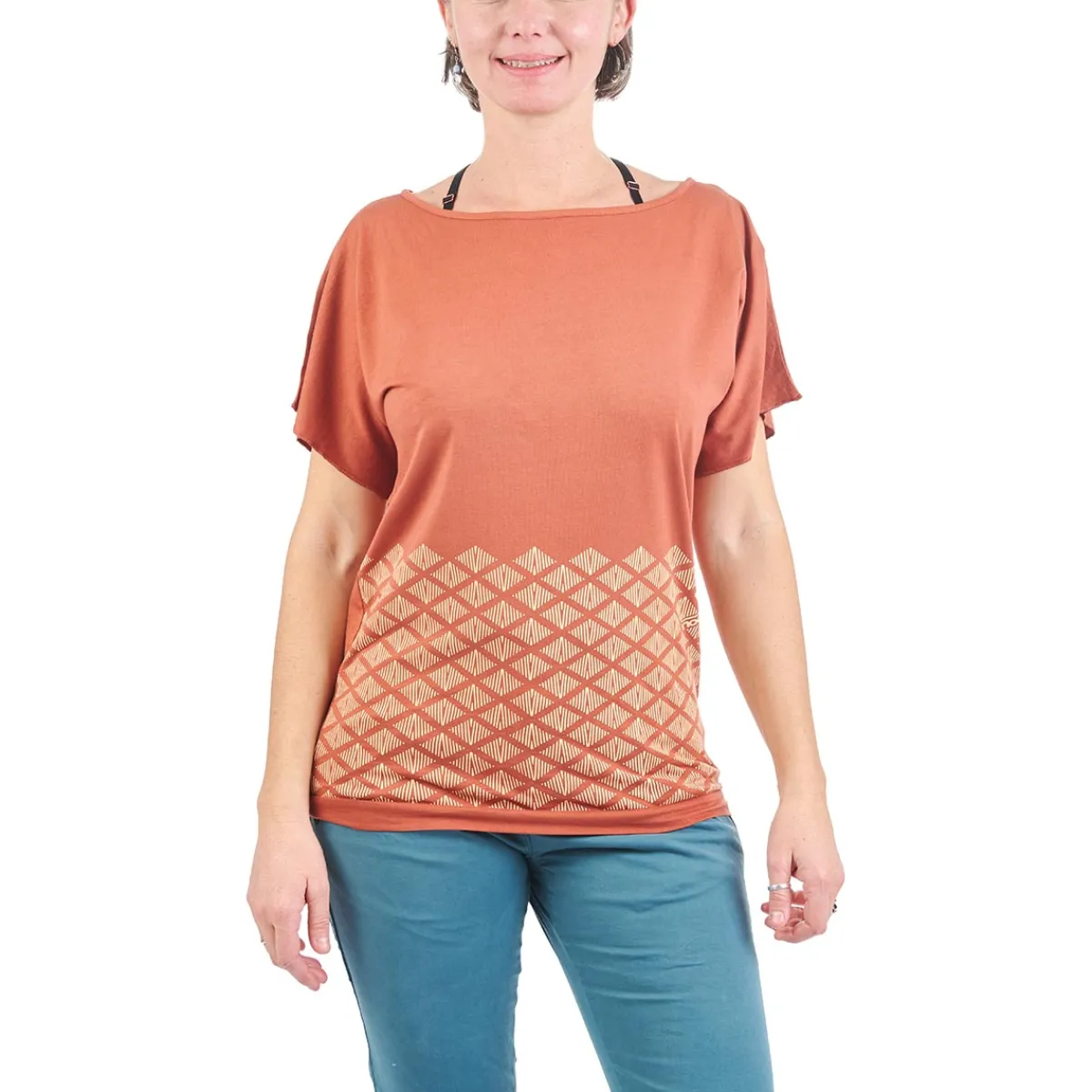 Nograd Wood T-Shirt Woman t-shirt Terracotta Cheap