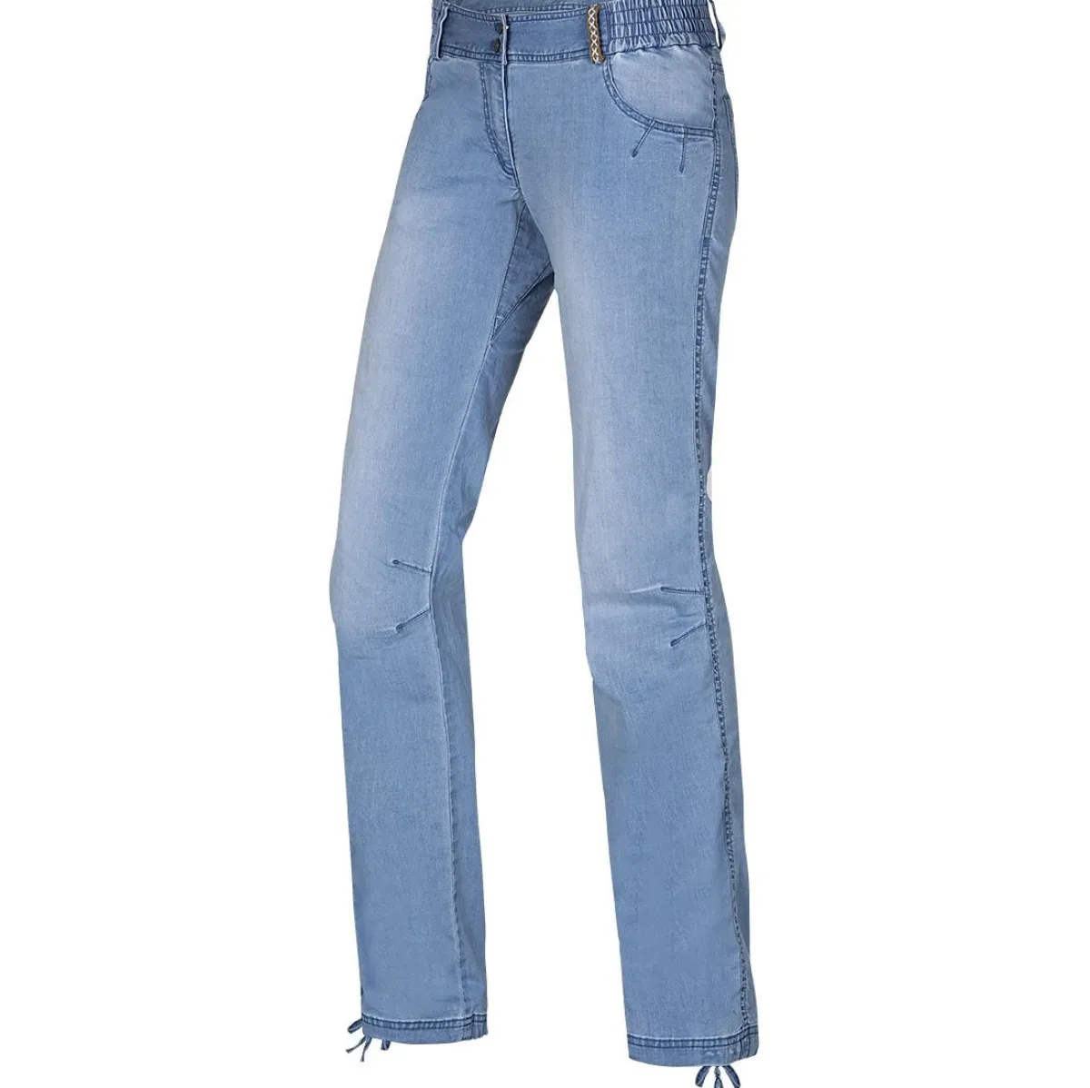 Ocun Inga Jeans women's pants Light Blue Cheap