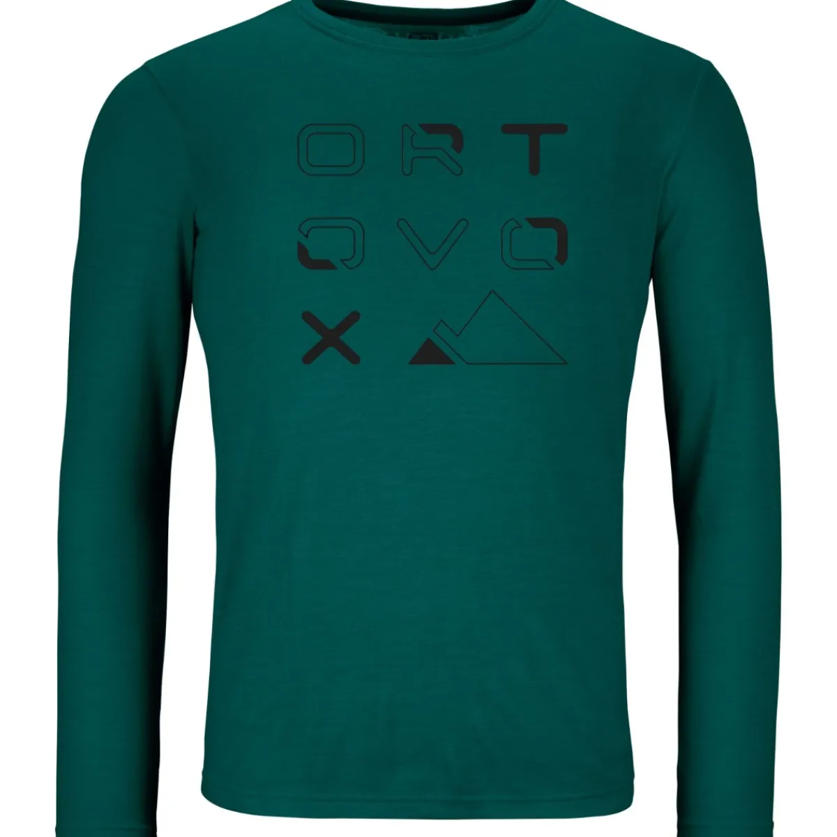 Ortovox 185 Merino Brand Outline LS M men's thermal long sleeve t-shirt Fashion