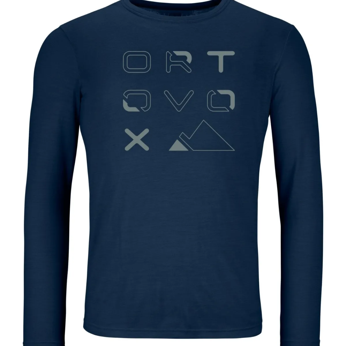 Ortovox 185 Merino Brand Outline LS M men's thermal long sleeve t-shirt Fashion