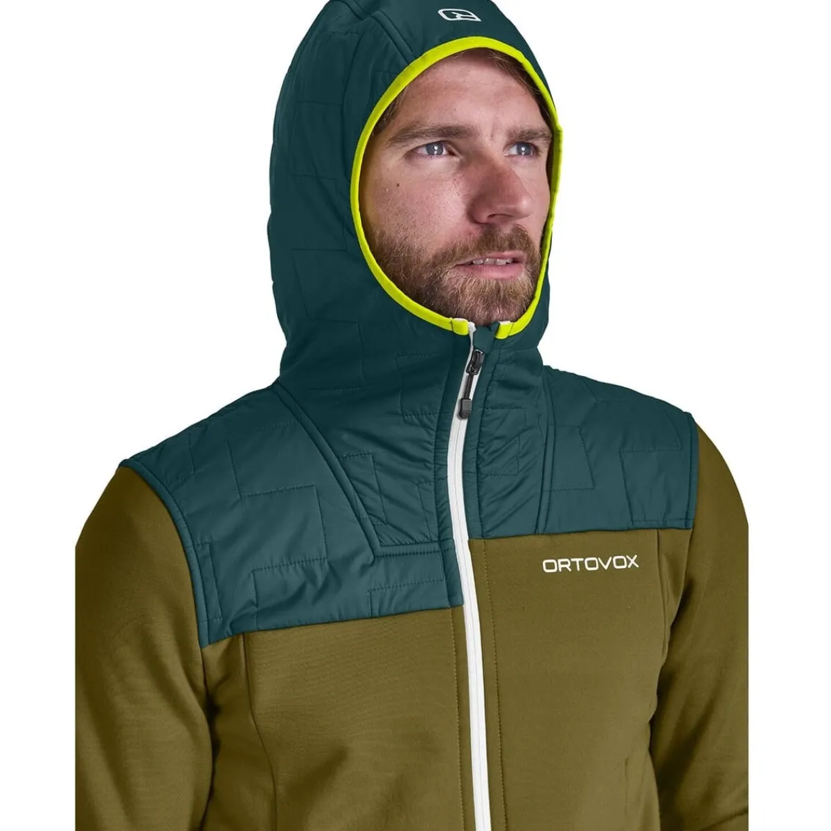 Ortovox Fleece Plus Hoody M Men's technical polar fleece Green Moss Online
