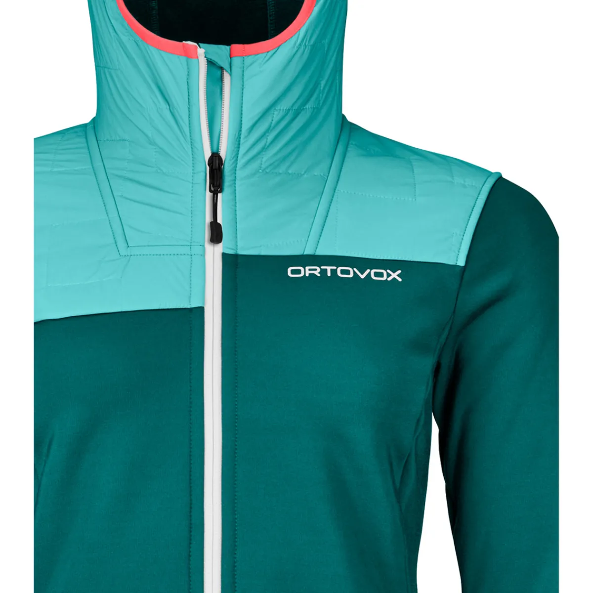 Ortovox Fleece Plus Hoody W Women's technical polar fleece Pacific Green Cheap