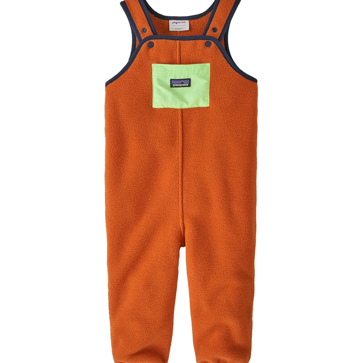 Patagonia Baby Synchilla Overalls kid's fleece overalls New Navy w/Madder Red Best