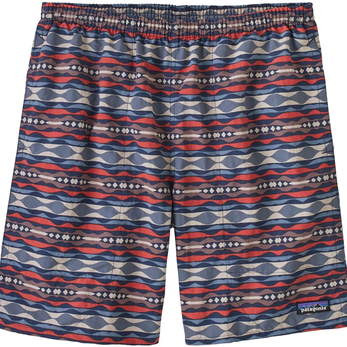 Patagonia M's Baggies Longs - 7 in. men's short pants Coast Highway Multi: Sumac Red Flash Sale