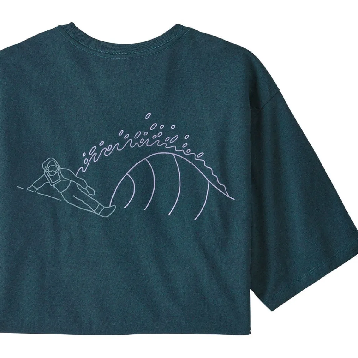 Patagonia M's Surf Snow Responsibili-Tee men's t-shirt Gravel Heather Hot