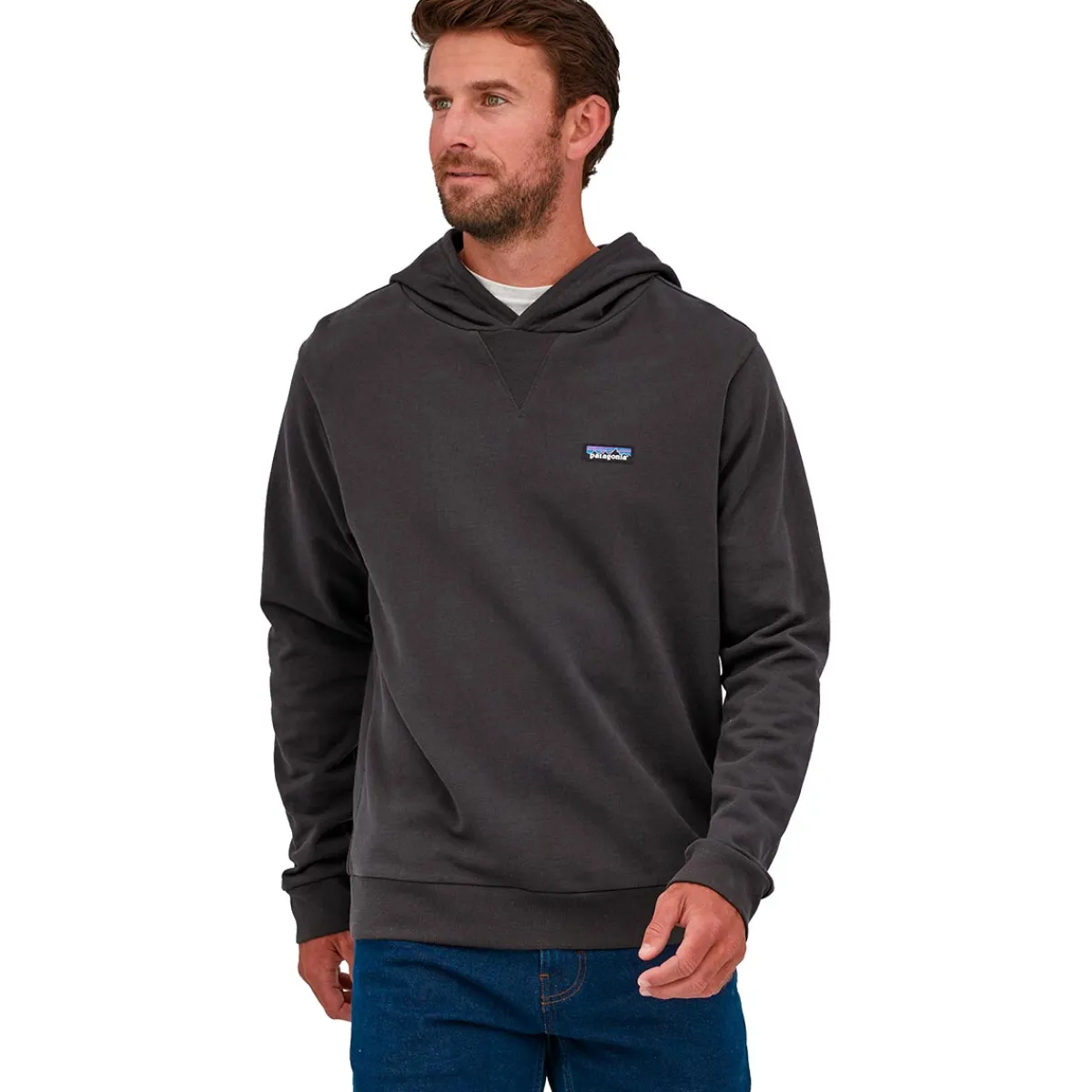 Patagonia Regenerative Organic Certified Cotton hoody sweatshirt Ink Black Clearance