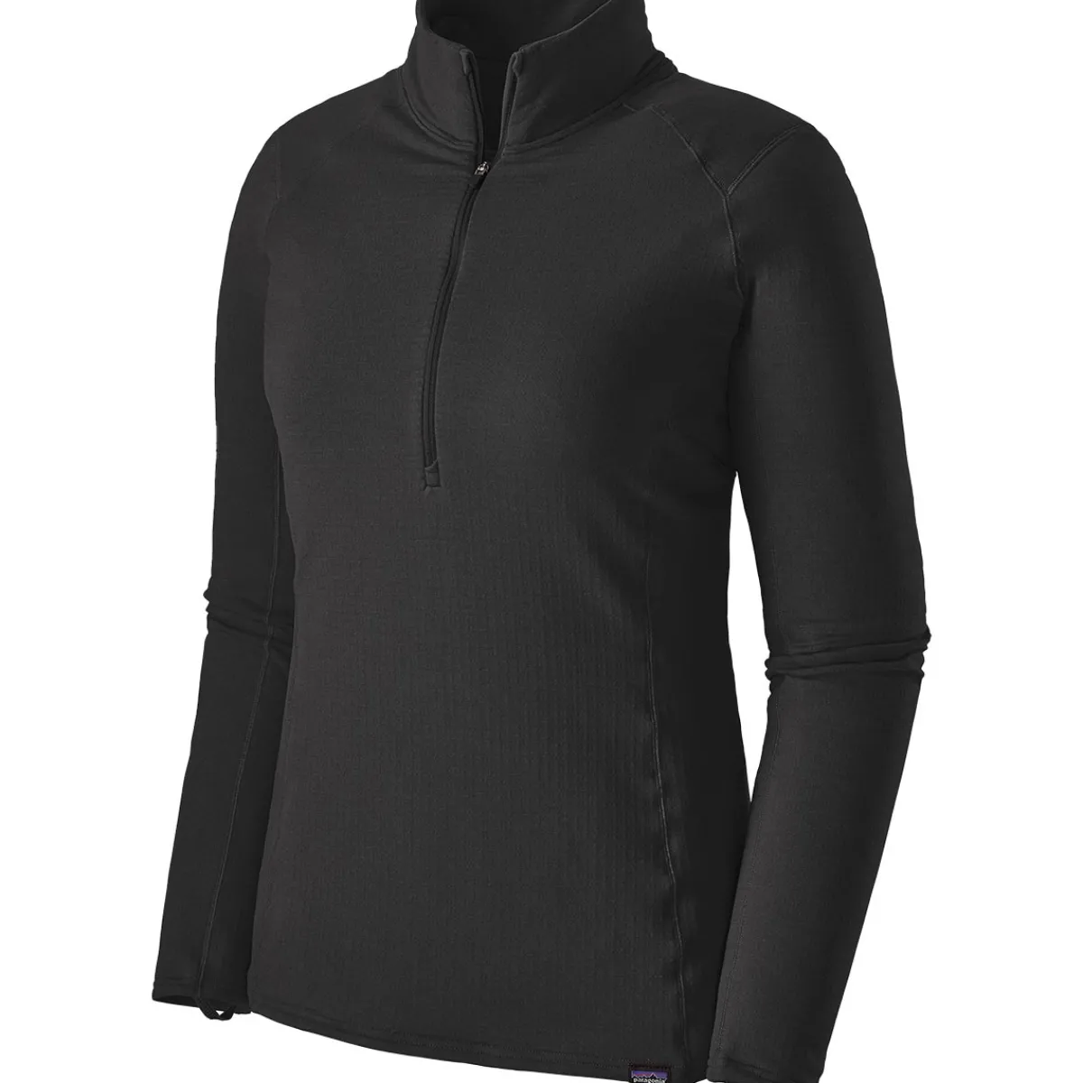 Patagonia W's Cap TW Zip Neck women's long-sleeved t-shirt Black Online