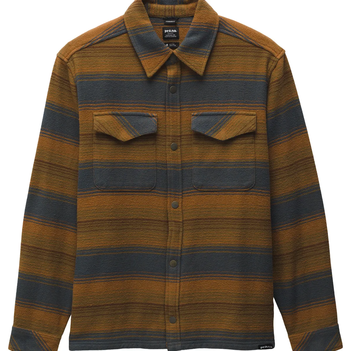 Prana Happy Camp Flannel men's jacket Sepia Hot