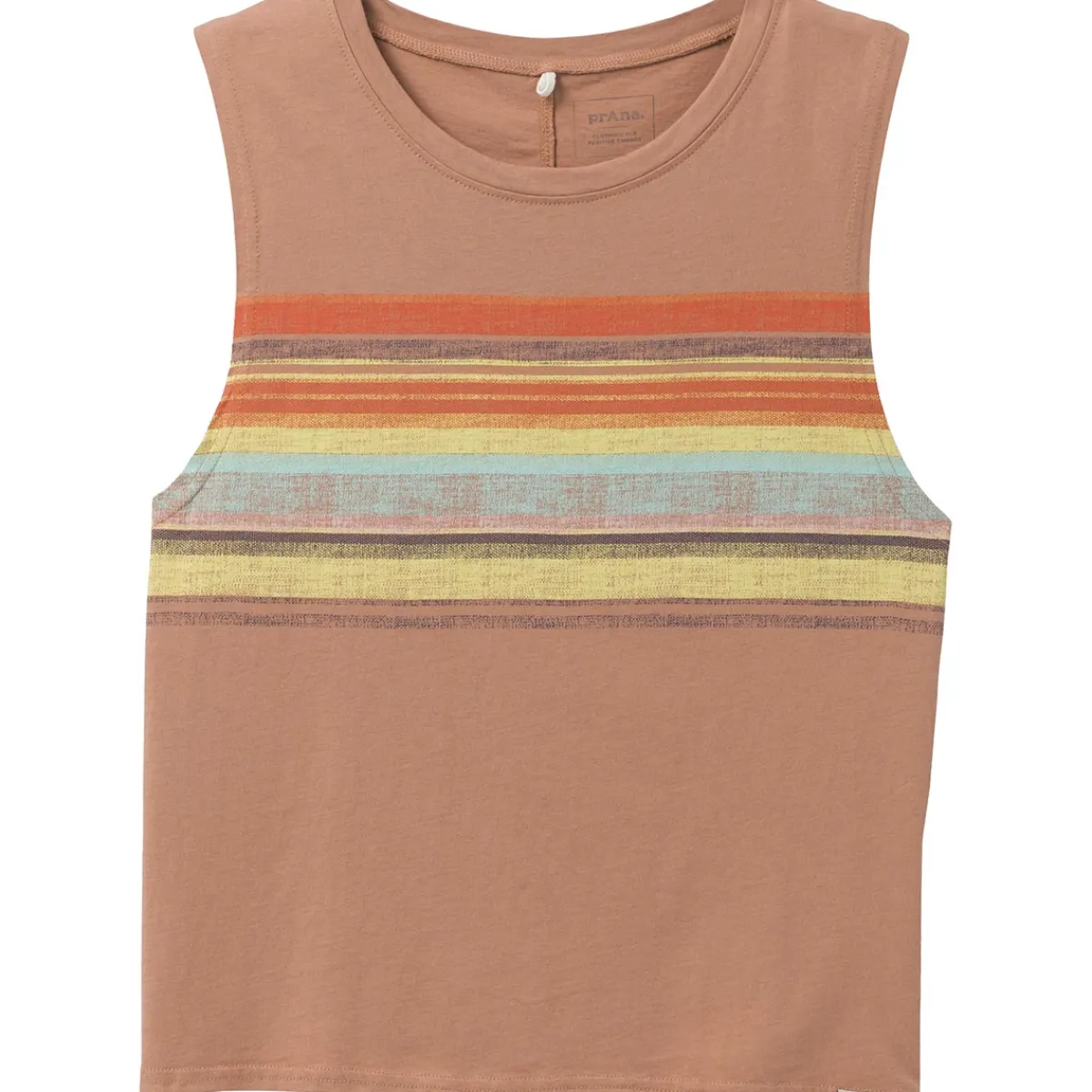 Prana Organic Graphic Sleeveless Women's tank Sunlight Torrey Hot
