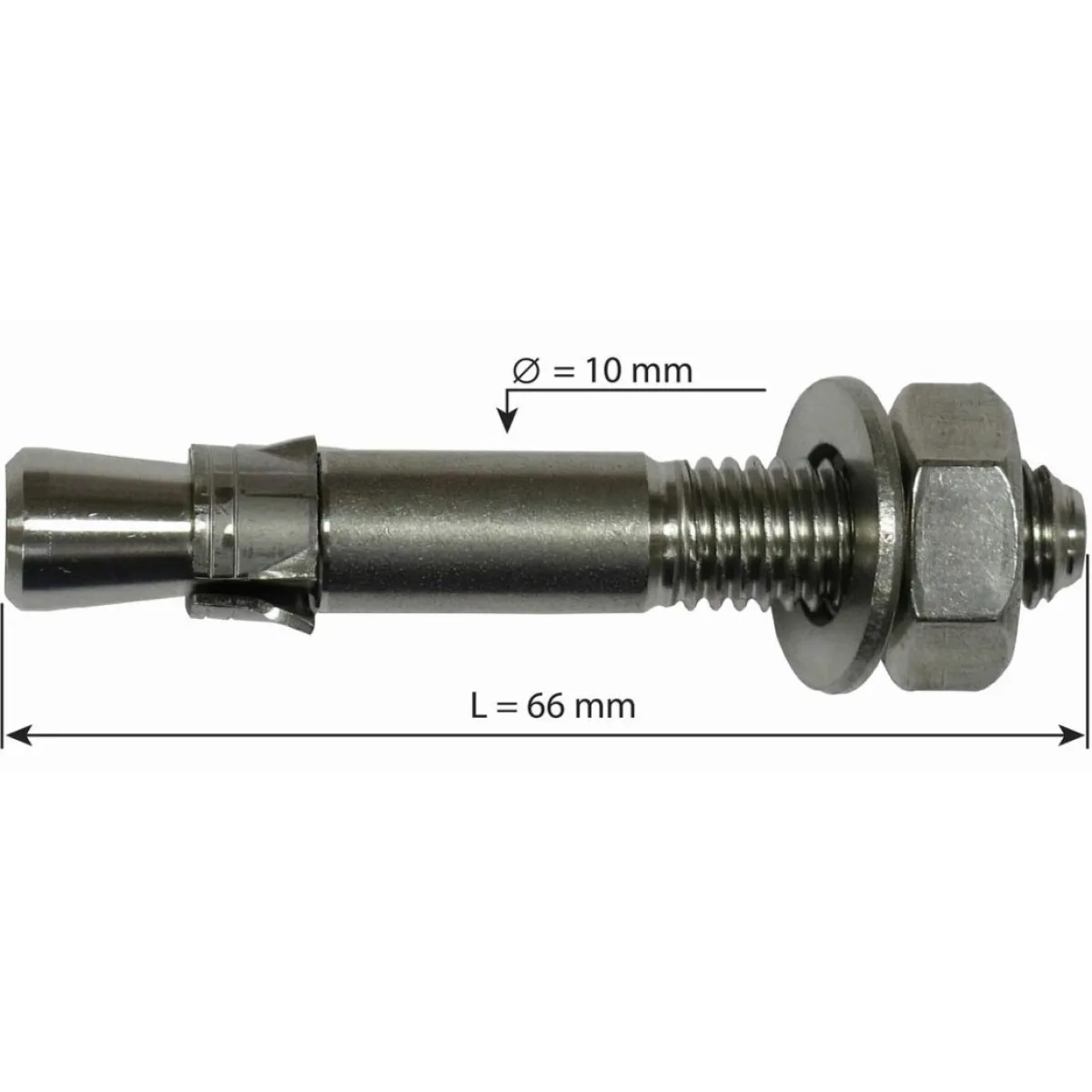 Raumer Hang Fix inox M10C Ø10x66mm expanding anchor bolt Best Sale