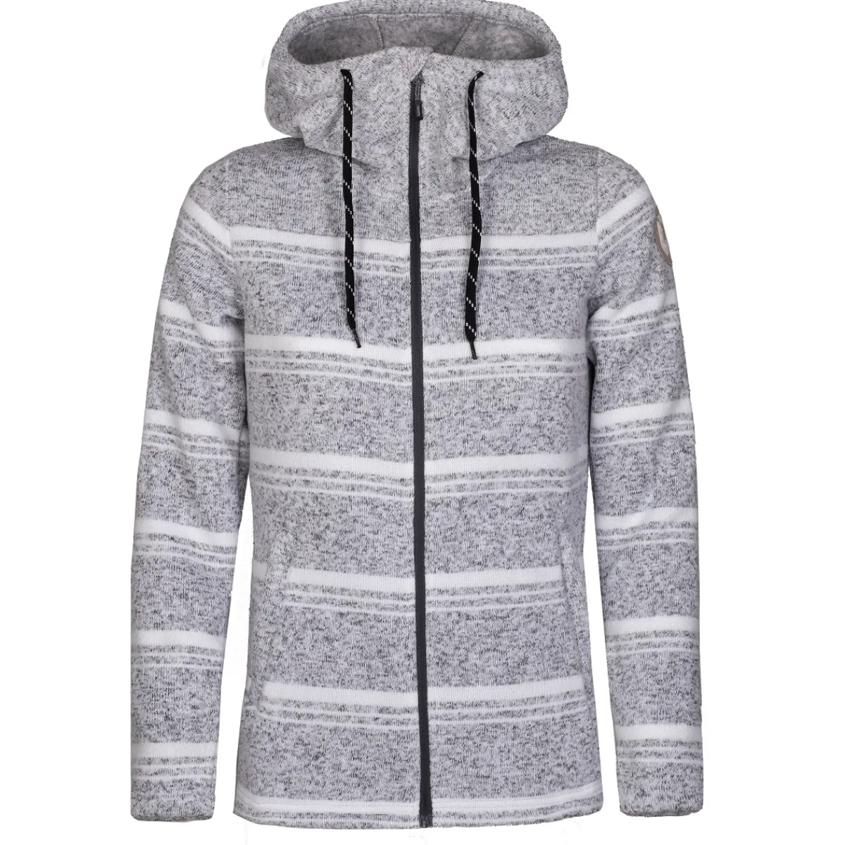 Rock Experience Berna Hoodie Fz Woman Fleece Women's technical polar fleece Grey Melange Shop