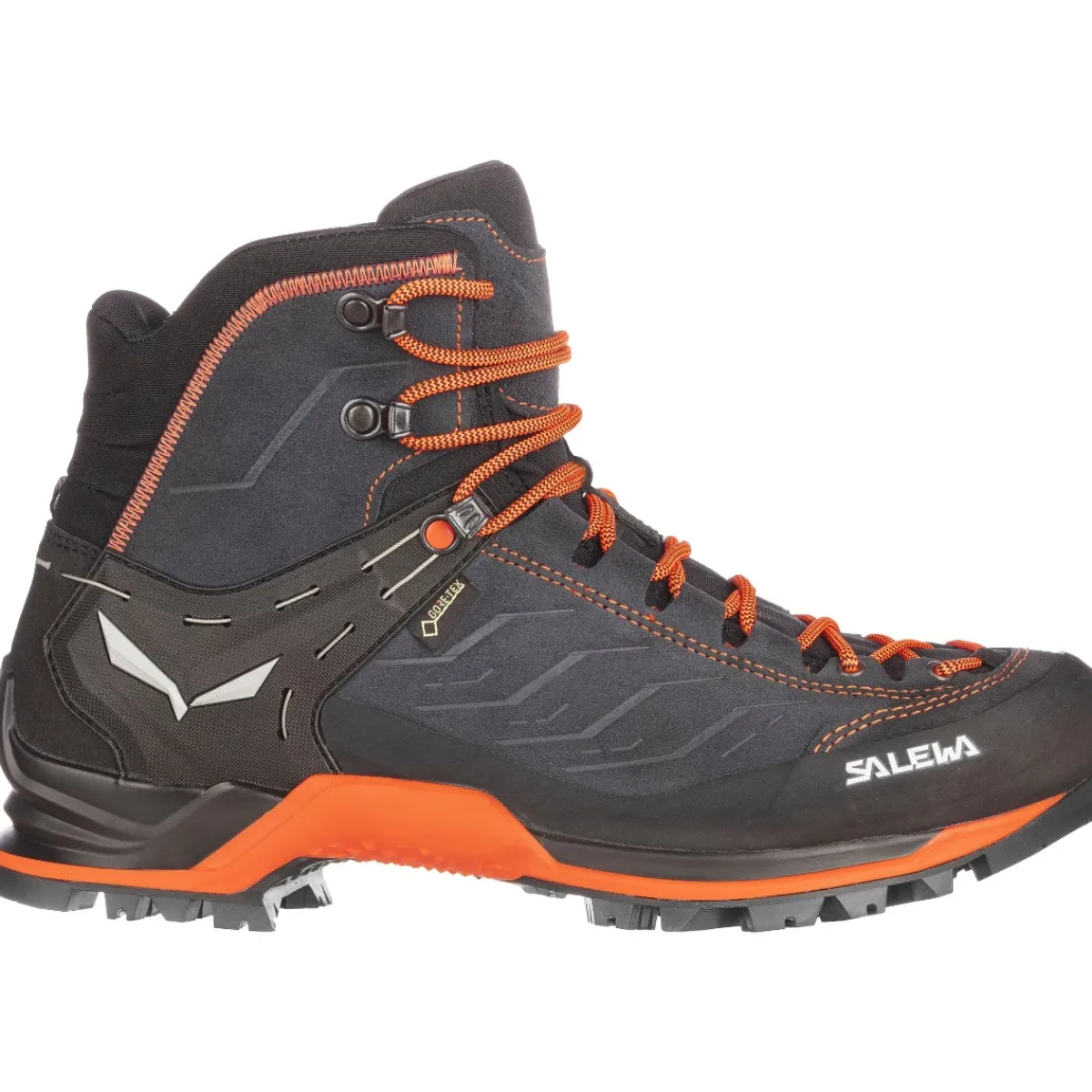 SALEWA M's Mountain Trainer Gore Tex men's trekking boots Asphalt Grey/Fluo Orange Sale