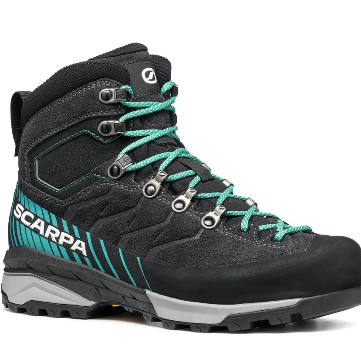 SCARPA Mescalito TRK GTX WMN women's trekking shoes Dark Anthracite/Tropical Green Clearance