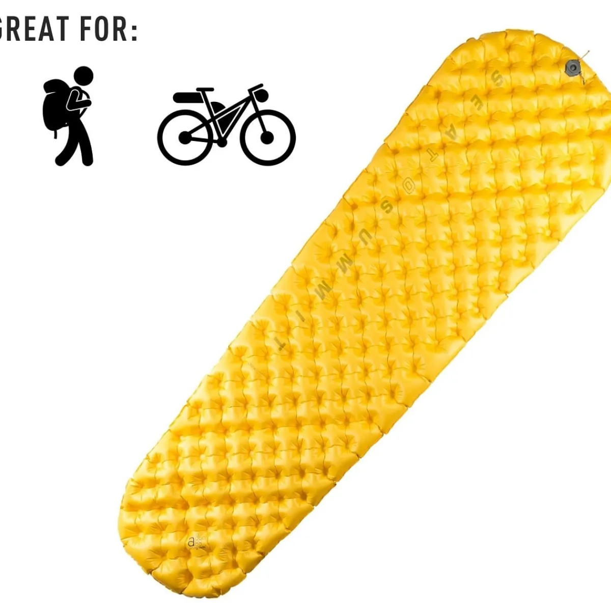 Sea To Summit Ultralight Backpacking Sleeping Mat inflatable camping mat Yellow Cheap