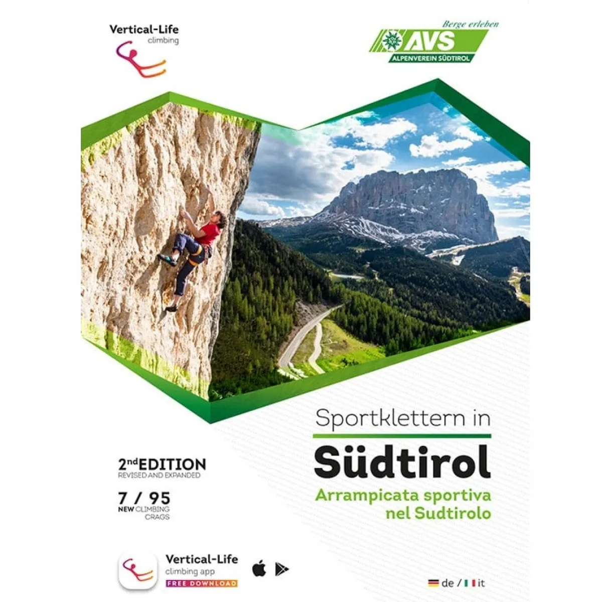 Vertical Life Arrampicata sportiva nel Sudtirolo climbing guidebook Clearance