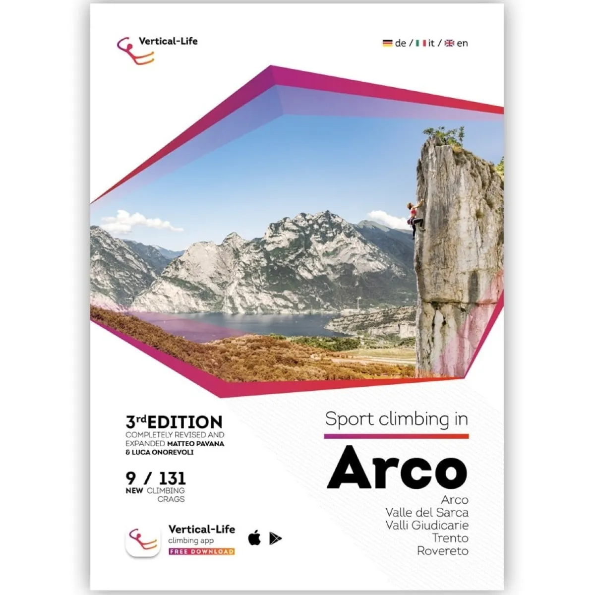 Vertical Life Sport Climbing in Arco 3rd Edition climbing guidebook New
